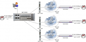 MC12000 supporting Multiple Carrier Ethernet Demarcation / LAN Extension Devices